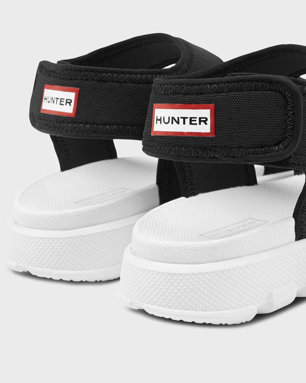 Womens Sandals - Hunter Original Outdoor Walking (51GDKLNQB) - Black